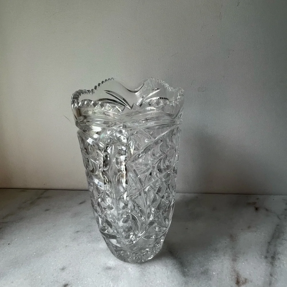 Faceted Daisy Burst Pitcher